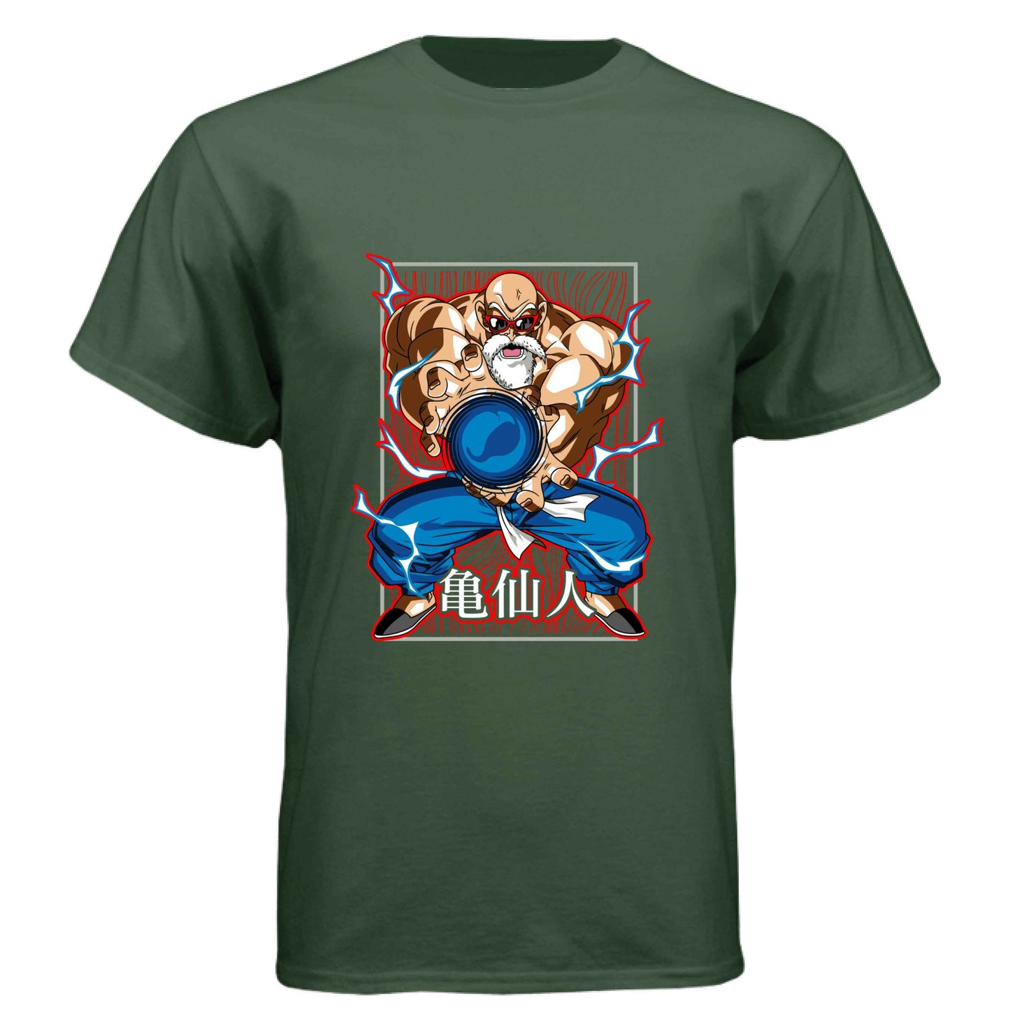 Dragon Ball Z Master Roshi T-Shirt - Kamehameha Turtle Hermit Design | Premium Unisex Triblend Tee