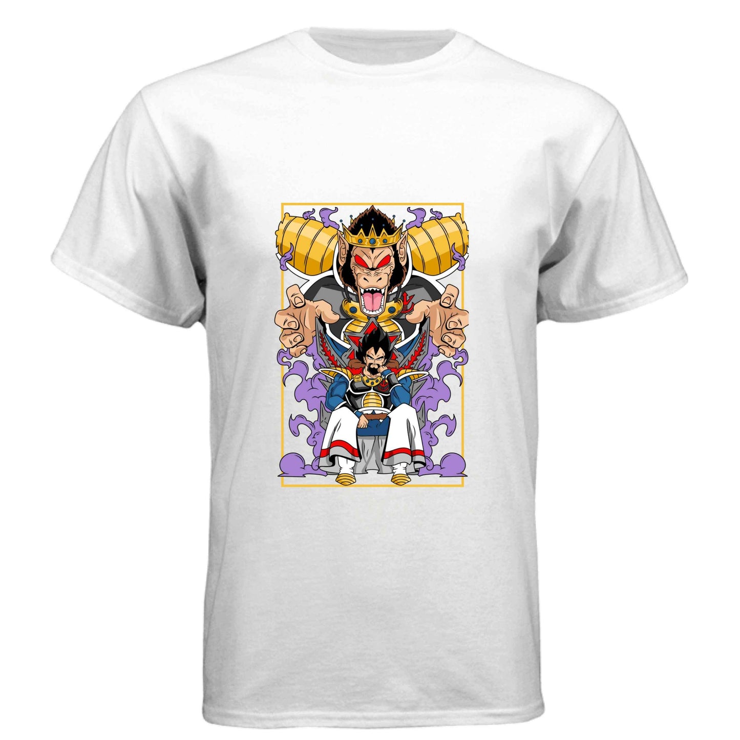 Dragon Ball Z King Vegeta T-Shirt - Saiyan Royalty Throne Design | Premium Unisex Triblend Tee