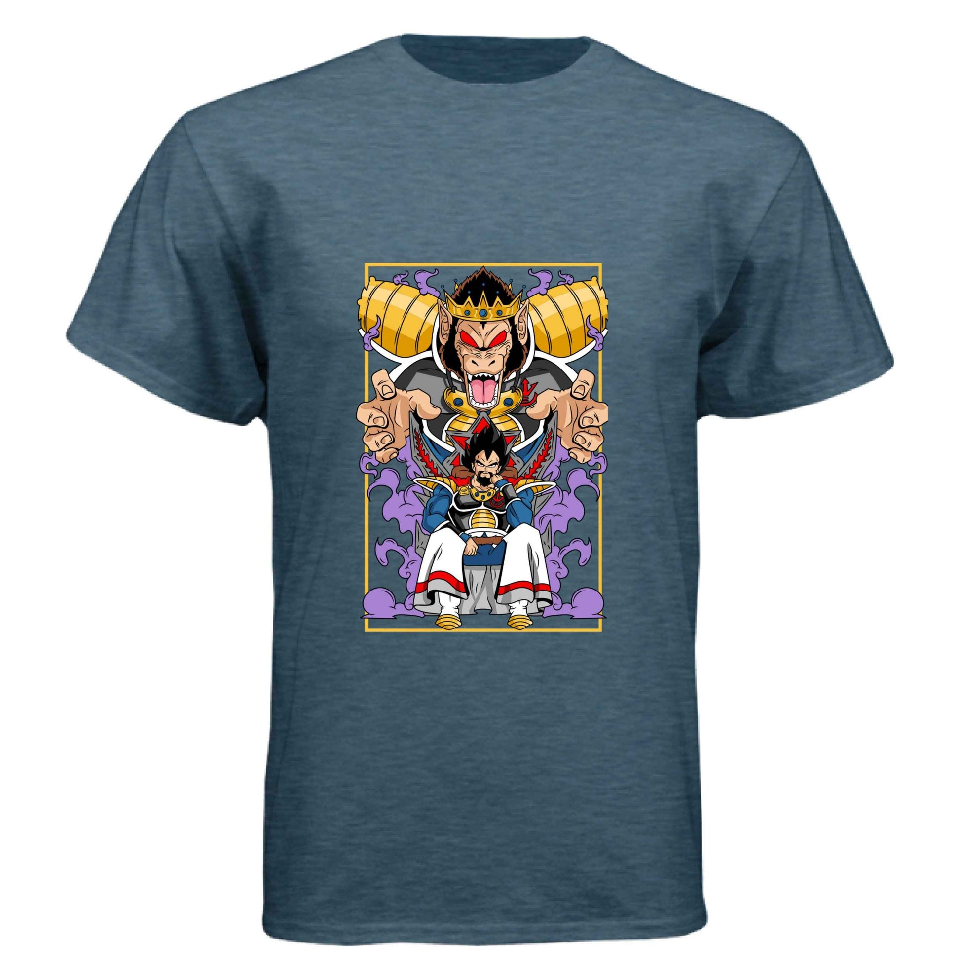 Dragon Ball Z King Vegeta T-Shirt - Saiyan Royalty Throne Design | Premium Unisex Triblend Tee