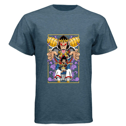 Dragon Ball Z King Vegeta T-Shirt - Saiyan Royalty Throne Design | Premium Unisex Triblend Tee