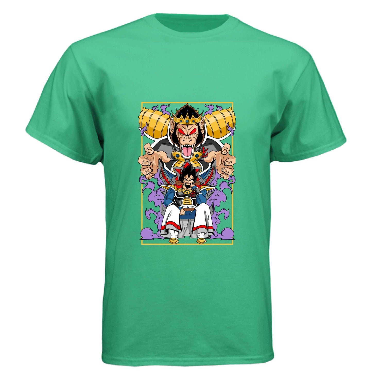 Dragon Ball Z King Vegeta T-Shirt - Saiyan Royalty Throne Design | Premium Unisex Triblend Tee