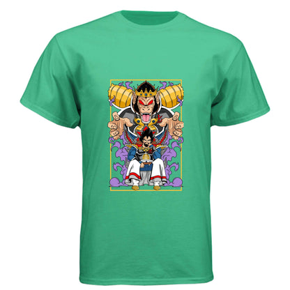 Dragon Ball Z King Vegeta T-Shirt - Saiyan Royalty Throne Design | Premium Unisex Triblend Tee