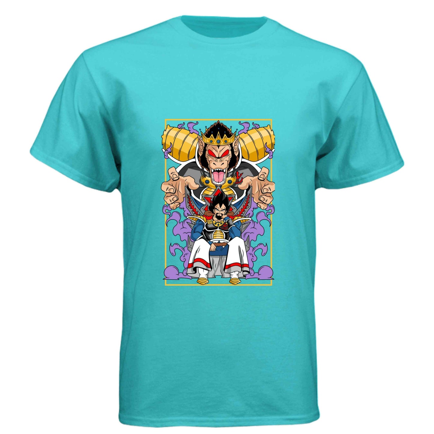 Dragon Ball Z King Vegeta T-Shirt - Saiyan Royalty Throne Design | Premium Unisex Triblend Tee