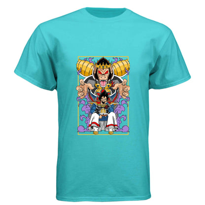 Dragon Ball Z King Vegeta T-Shirt - Saiyan Royalty Throne Design | Premium Unisex Triblend Tee