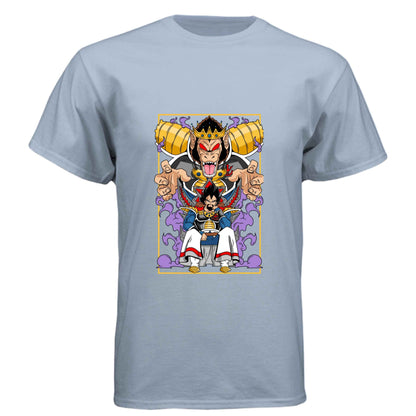 Dragon Ball Z King Vegeta T-Shirt - Saiyan Royalty Throne Design | Premium Unisex Triblend Tee