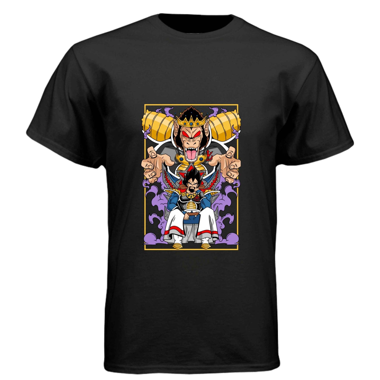 Dragon Ball Z King Vegeta T-Shirt - Saiyan Royalty Throne Design | Premium Unisex Triblend Tee