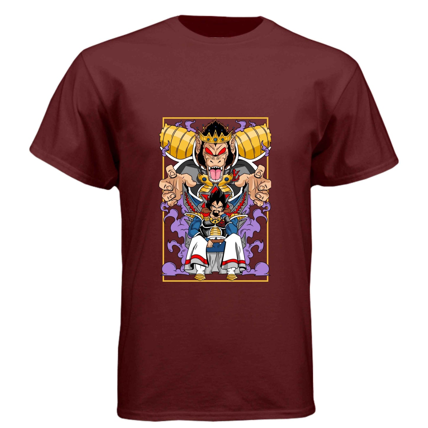 Dragon Ball Z King Vegeta T-Shirt - Saiyan Royalty Throne Design | Premium Unisex Triblend Tee