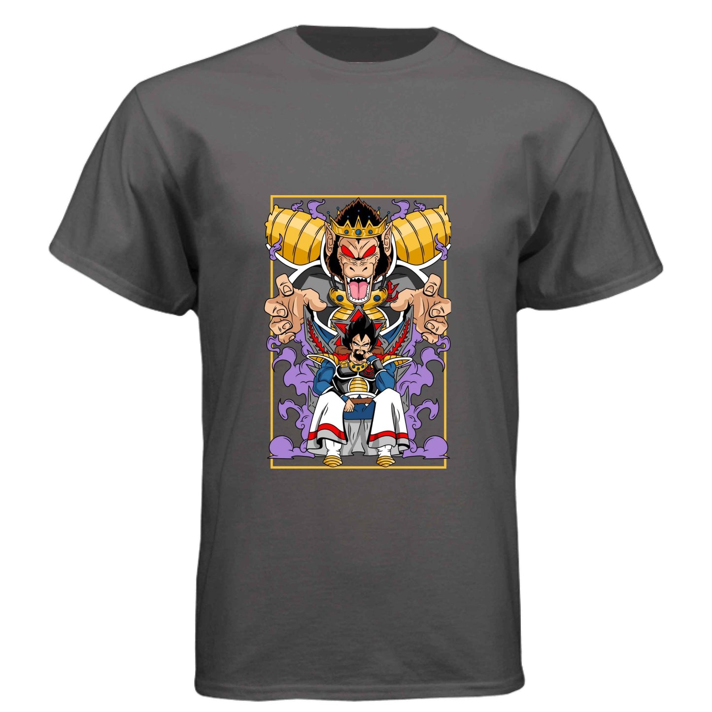 Dragon Ball Z King Vegeta T-Shirt - Saiyan Royalty Throne Design | Premium Unisex Triblend Tee