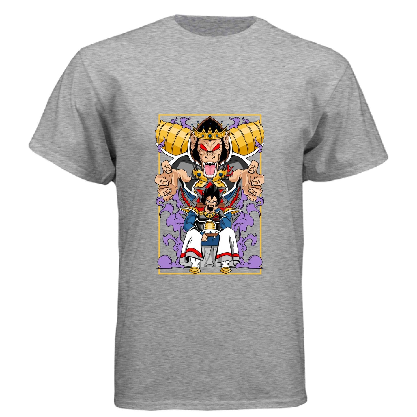 Dragon Ball Z King Vegeta T-Shirt - Saiyan Royalty Throne Design | Premium Unisex Triblend Tee