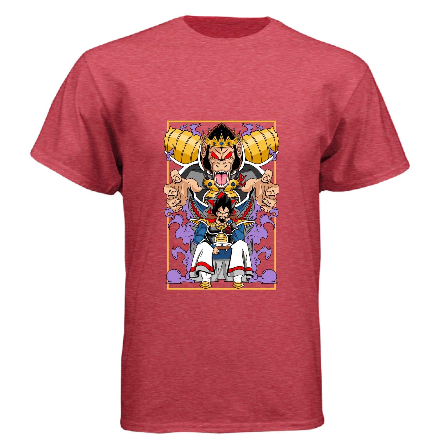 Dragon Ball Z King Vegeta T-Shirt - Saiyan Royalty Throne Design | Premium Unisex Triblend Tee