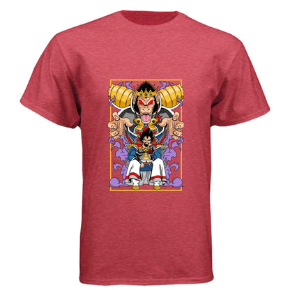 Dragon Ball Z King Vegeta T-Shirt - Saiyan Royalty Throne Design | Premium Unisex Triblend Tee