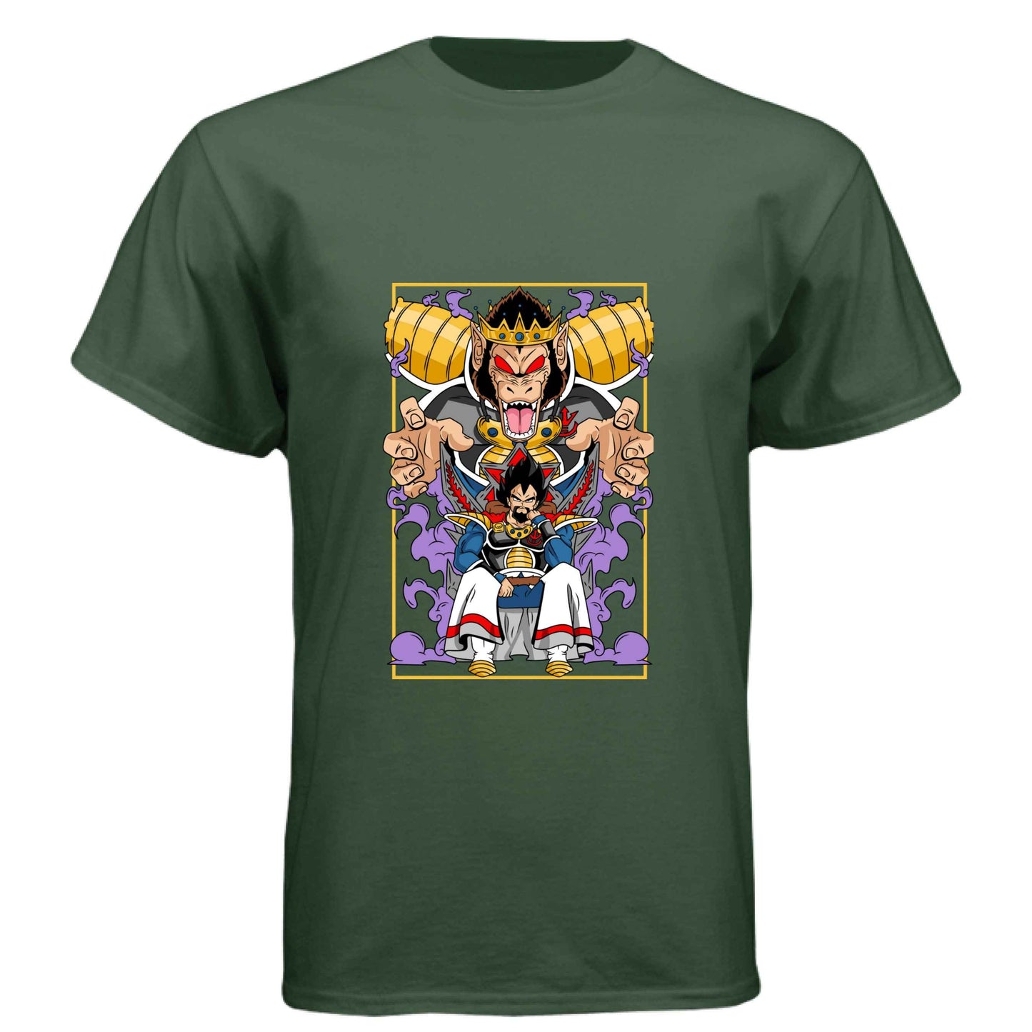 Dragon Ball Z King Vegeta T-Shirt - Saiyan Royalty Throne Design | Premium Unisex Triblend Tee