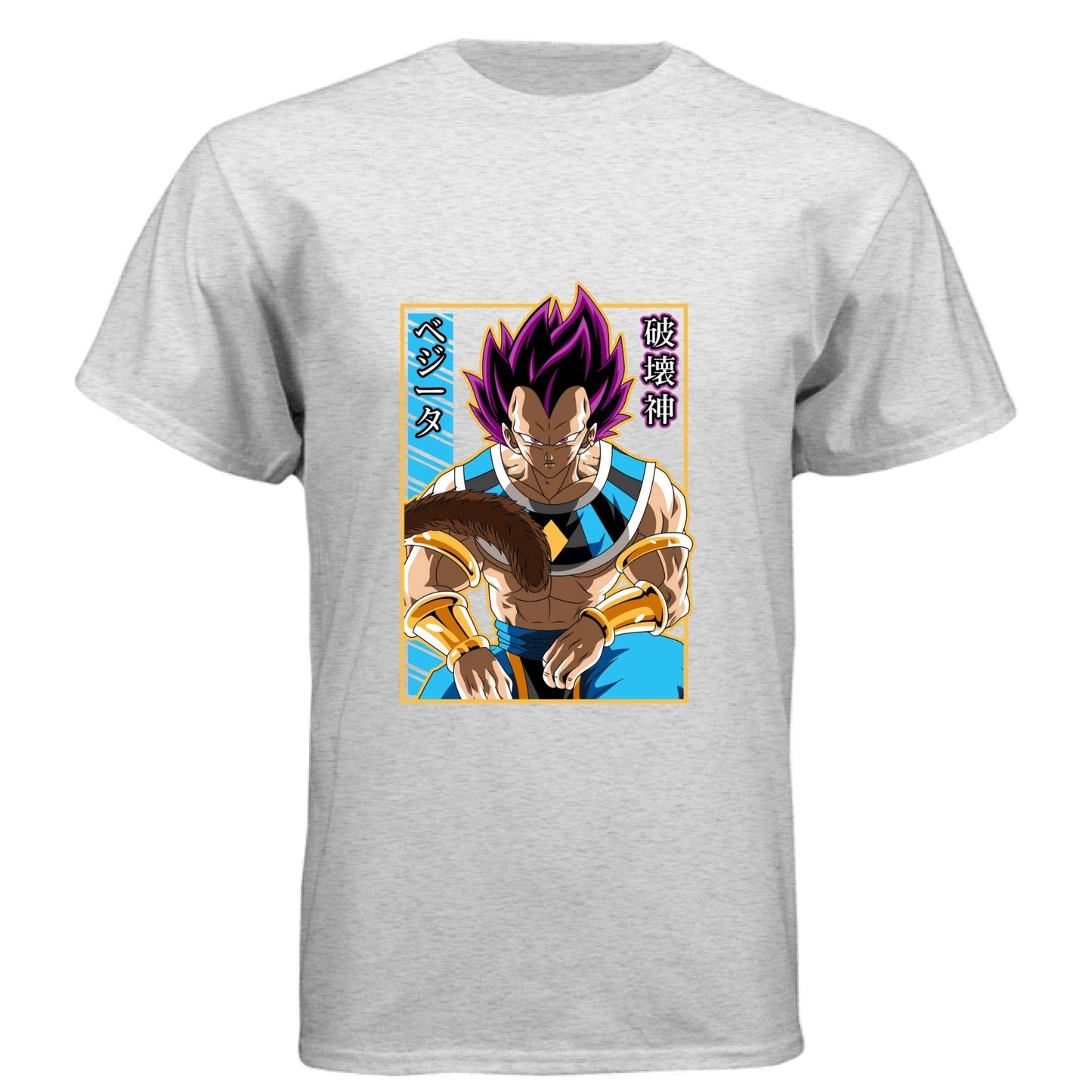 Dragon Ball Z Vegeta T-Shirt - Ultra Ego Pink Hair Transformation Design | Premium Unisex Triblend Tee