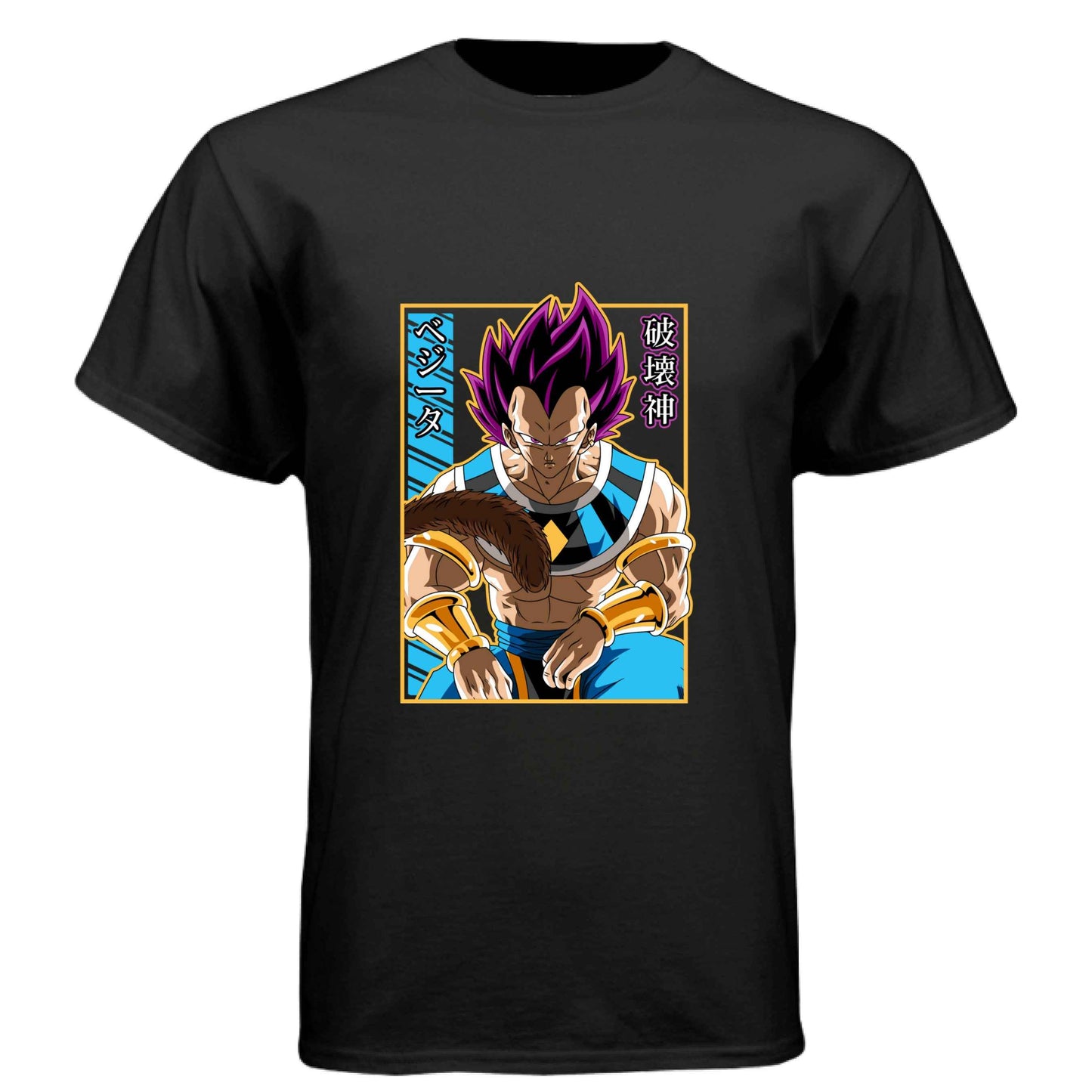 Dragon Ball Z Vegeta T-Shirt - Ultra Ego Pink Hair Transformation Design | Premium Unisex Triblend Tee