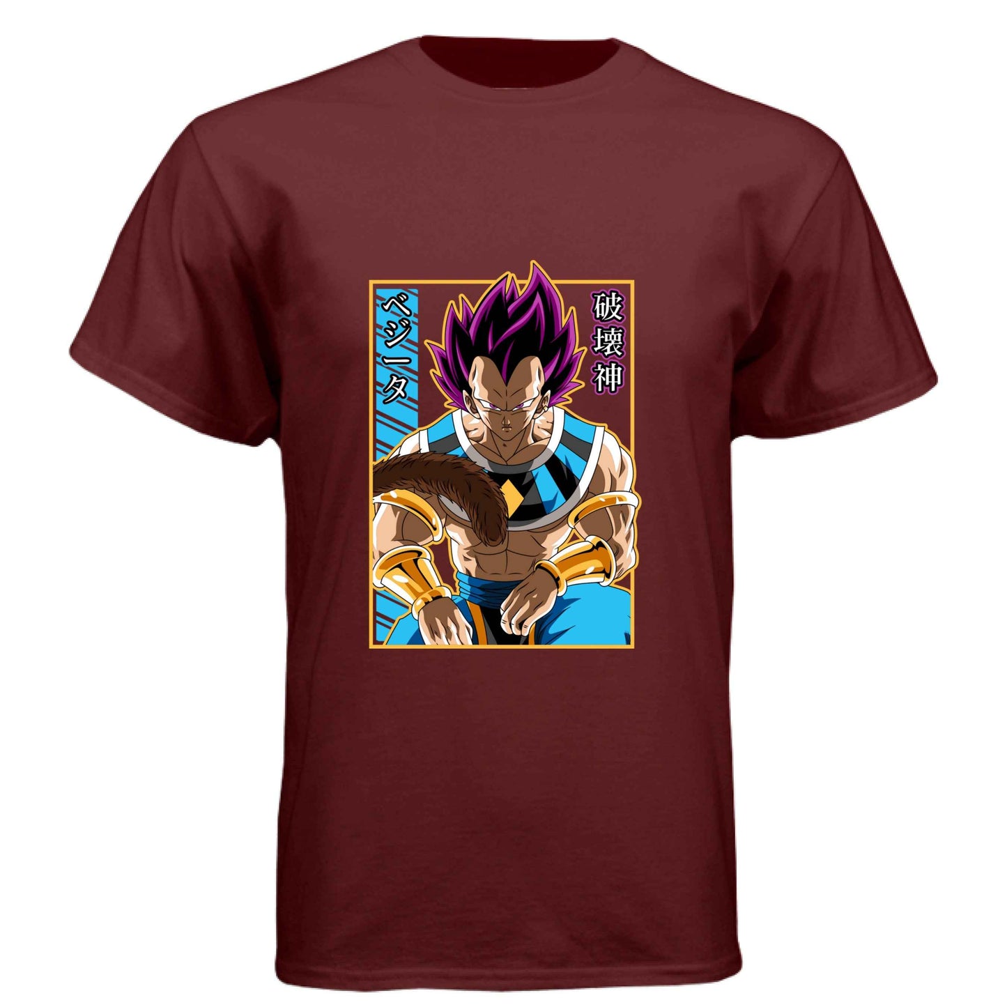 Dragon Ball Z Vegeta T-Shirt - Ultra Ego Pink Hair Transformation Design | Premium Unisex Triblend Tee