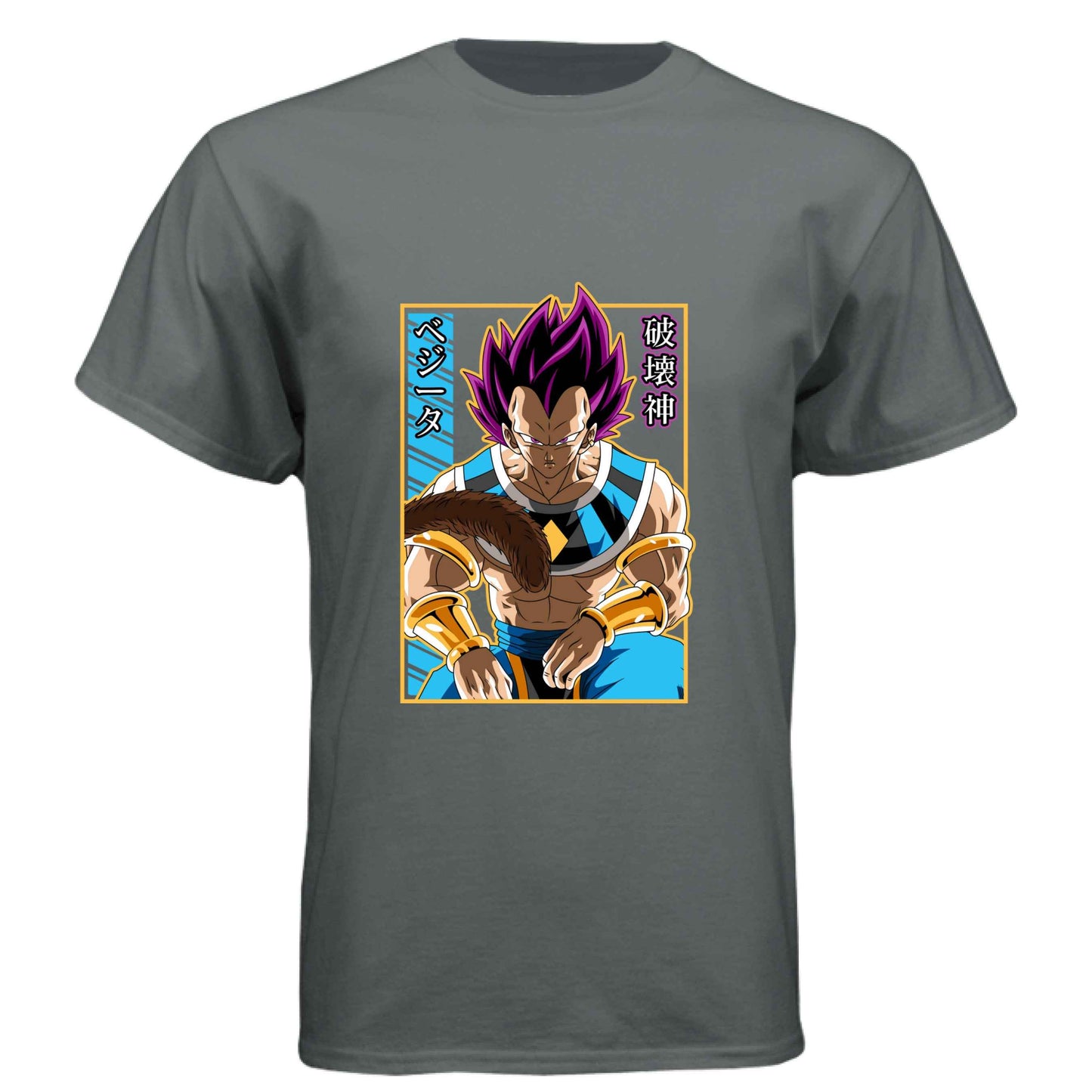 Dragon Ball Z Vegeta T-Shirt - Ultra Ego Pink Hair Transformation Design | Premium Unisex Triblend Tee