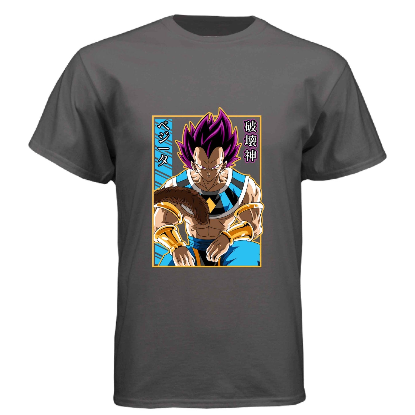 Dragon Ball Z Vegeta T-Shirt - Ultra Ego Pink Hair Transformation Design | Premium Unisex Triblend Tee