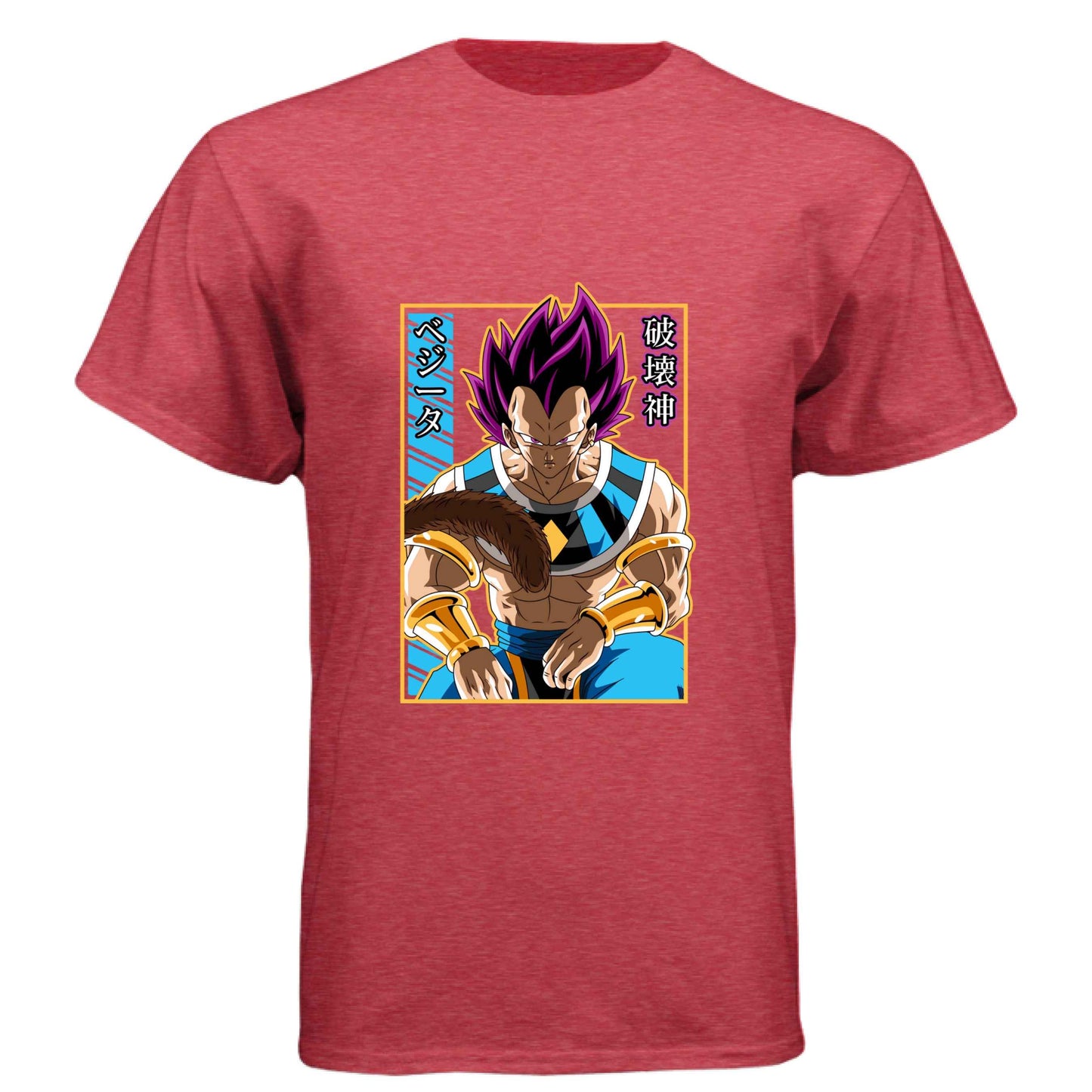 Dragon Ball Z Vegeta T-Shirt - Ultra Ego Pink Hair Transformation Design | Premium Unisex Triblend Tee