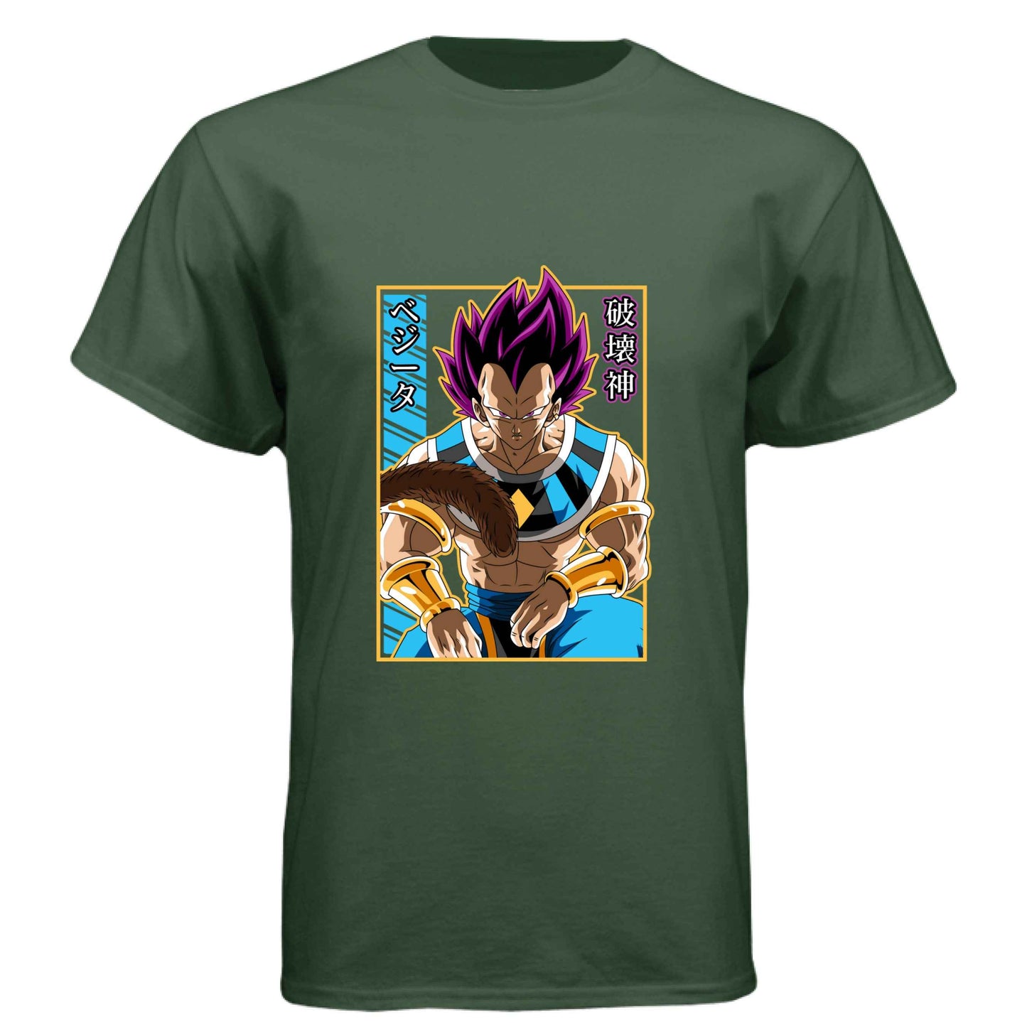 Dragon Ball Z Vegeta T-Shirt - Ultra Ego Pink Hair Transformation Design | Premium Unisex Triblend Tee