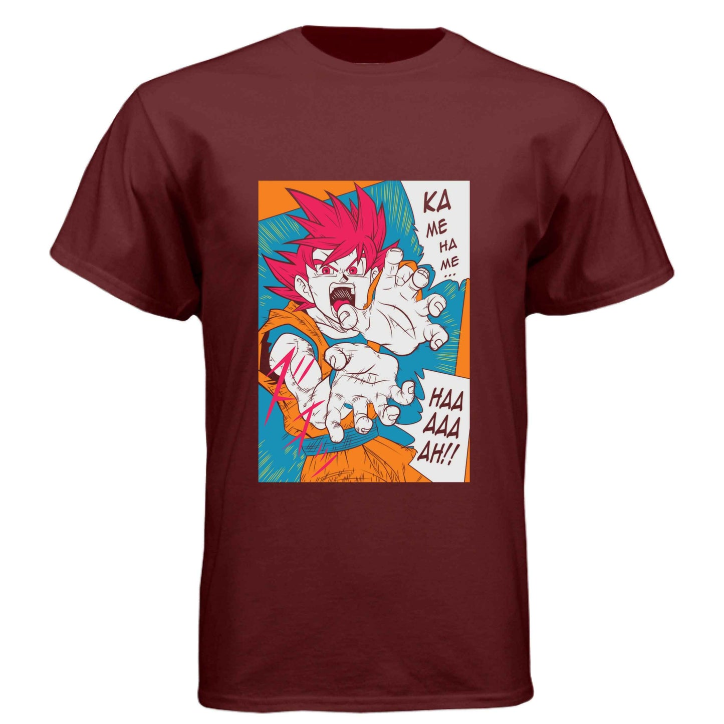 Dragon Ball Z Goku T-Shirt - Kamehameha Manga Comic Style Design | Premium Unisex Triblend Tee