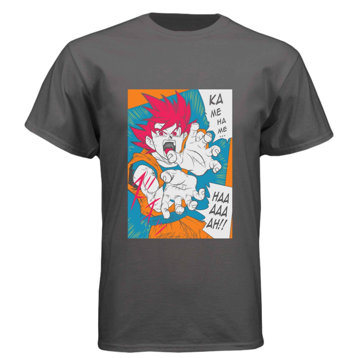 Dragon Ball Z Goku T-Shirt - Kamehameha Manga Comic Style Design | Premium Unisex Triblend Tee
