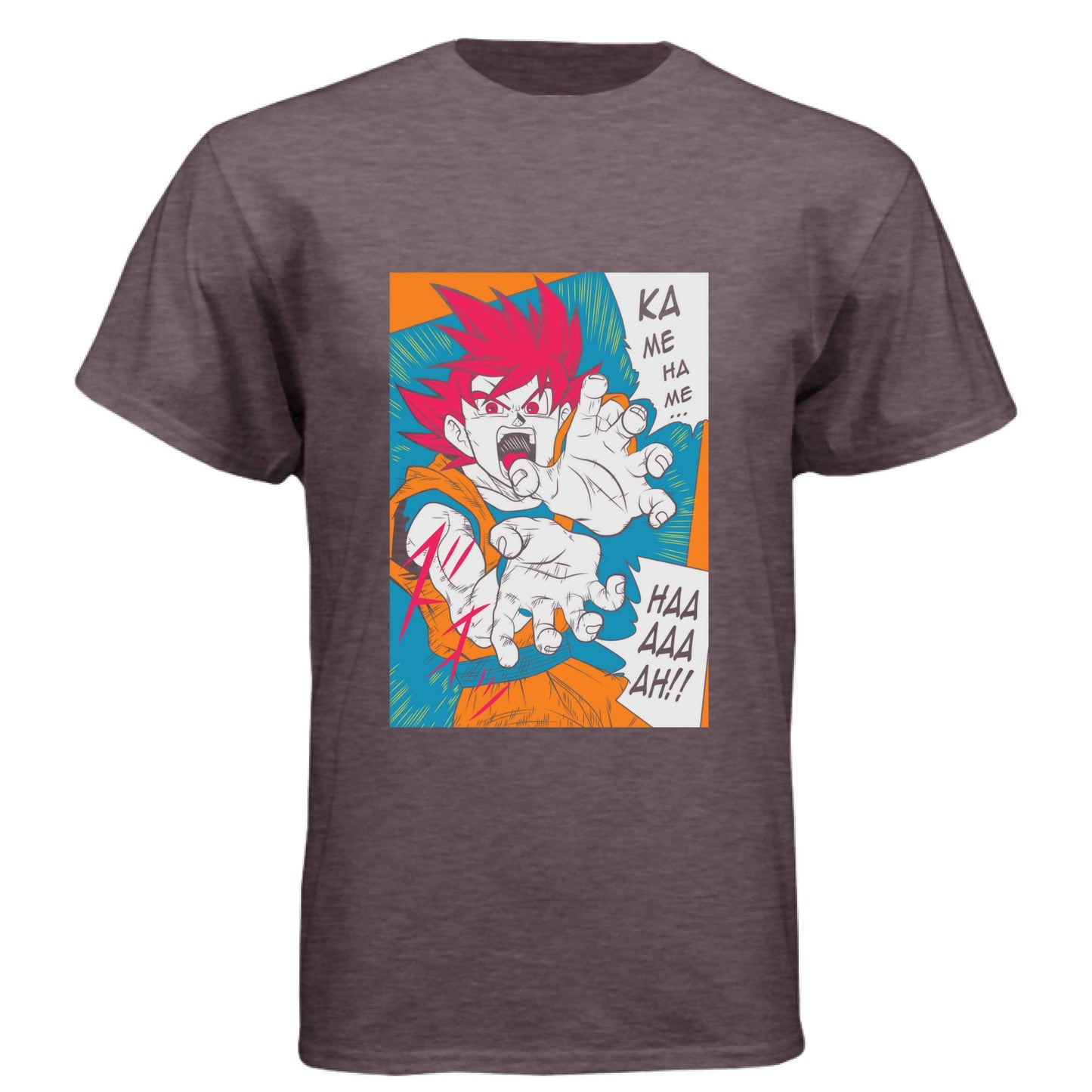 Dragon Ball Z Goku T-Shirt - Kamehameha Manga Comic Style Design | Premium Unisex Triblend Tee