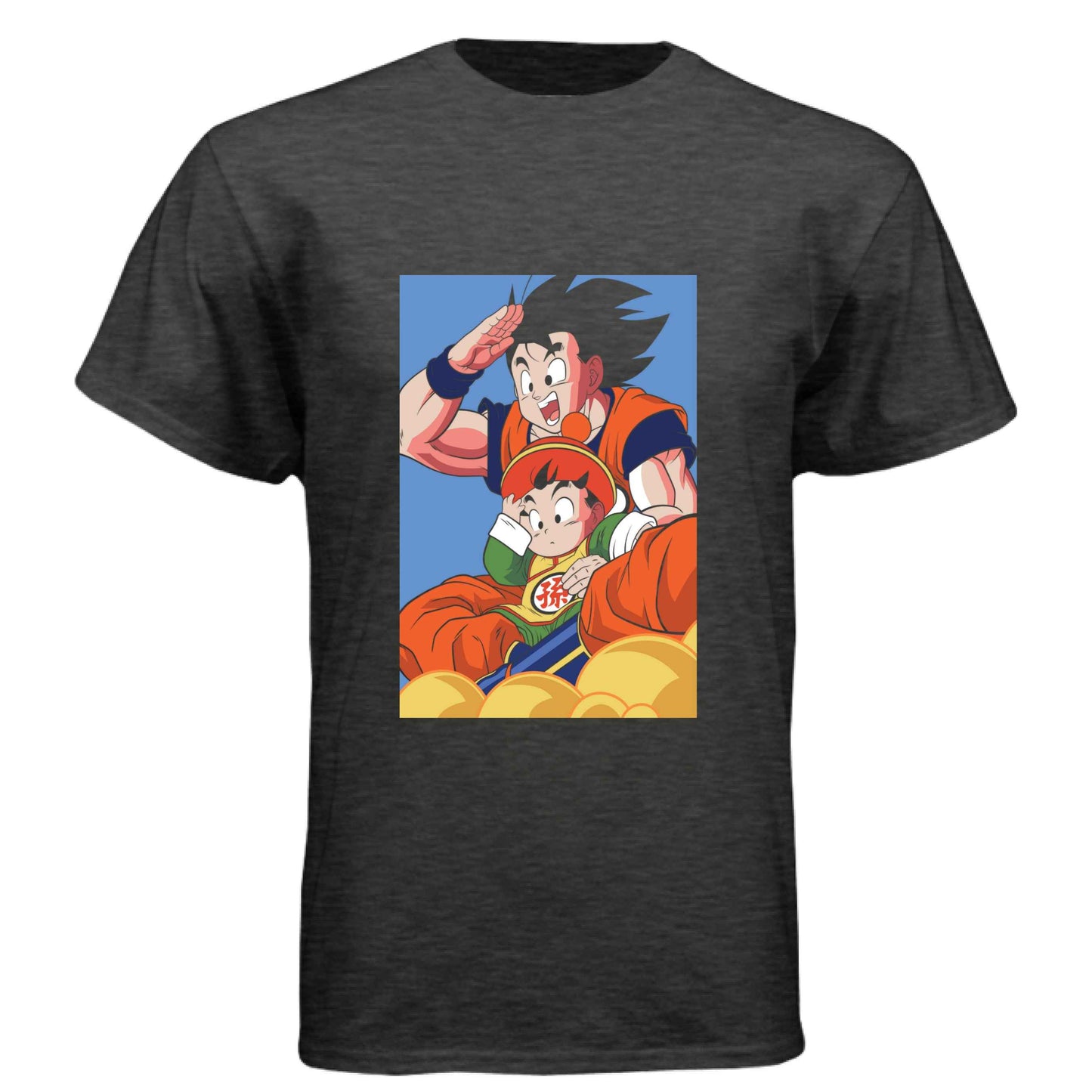 Dragon Ball Z Goku & Gohan T-Shirt - Father Son Nimbus Cloud Design | Premium Unisex Triblend Tee