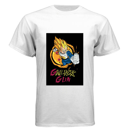 Dragon Ball Z Vegeta T-Shirt - Super Saiyan Gall-iker Gun Street Style Design | Premium Unisex Triblend Tee