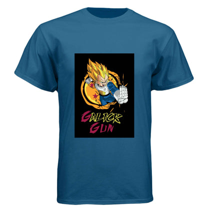 Dragon Ball Z Vegeta T-Shirt - Super Saiyan Gall-iker Gun Street Style Design | Premium Unisex Triblend Tee