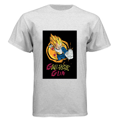 Dragon Ball Z Vegeta T-Shirt - Super Saiyan Gall-iker Gun Street Style Design | Premium Unisex Triblend Tee