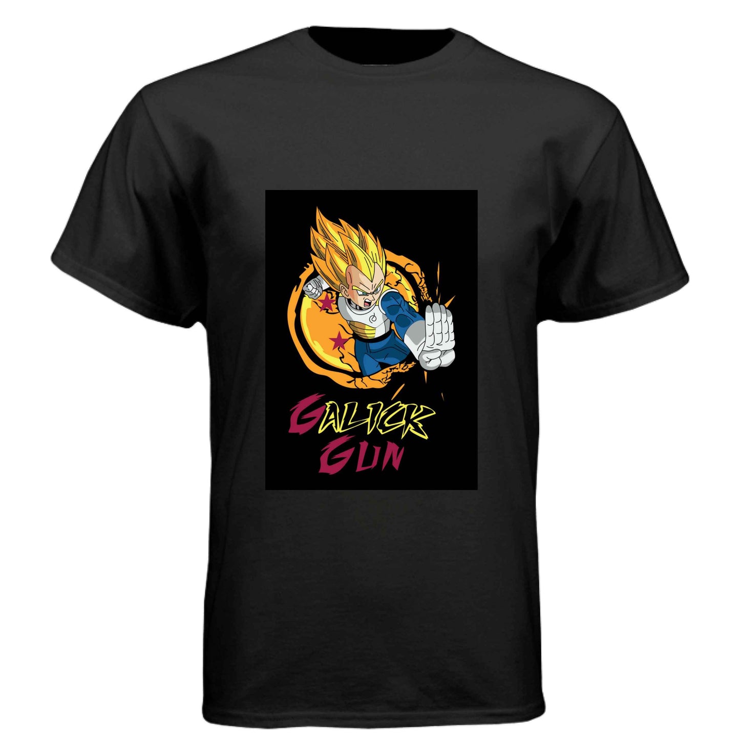 Dragon Ball Z Vegeta T-Shirt - Super Saiyan Gall-iker Gun Street Style Design | Premium Unisex Triblend Tee