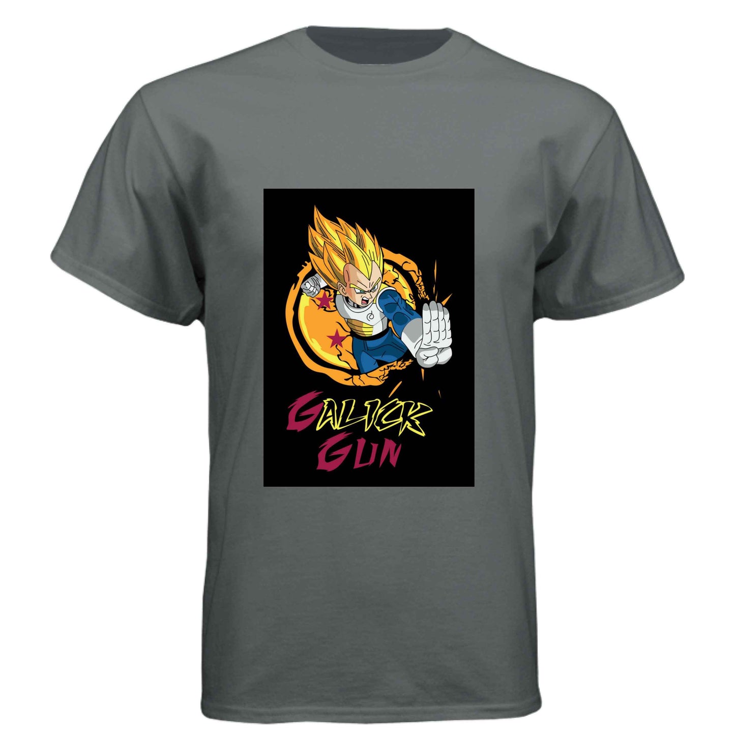 Dragon Ball Z Vegeta T-Shirt - Super Saiyan Gall-iker Gun Street Style Design | Premium Unisex Triblend Tee