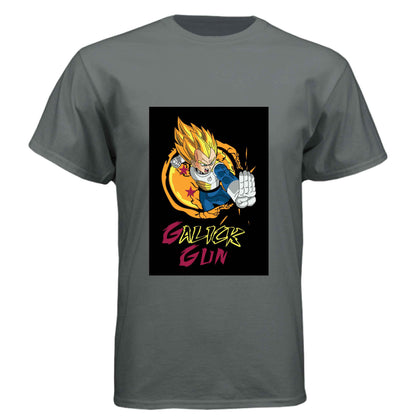 Dragon Ball Z Vegeta T-Shirt - Super Saiyan Gall-iker Gun Street Style Design | Premium Unisex Triblend Tee