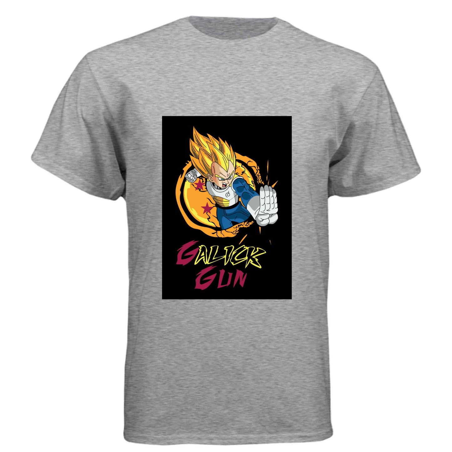 Dragon Ball Z Vegeta T-Shirt - Super Saiyan Gall-iker Gun Street Style Design | Premium Unisex Triblend Tee