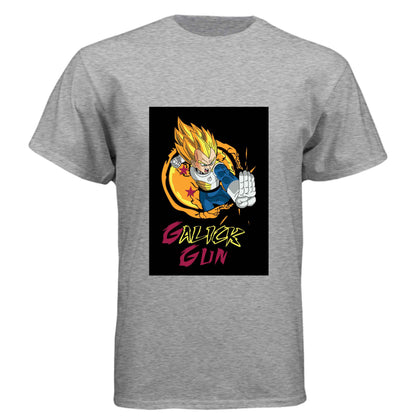 Dragon Ball Z Vegeta T-Shirt - Super Saiyan Gall-iker Gun Street Style Design | Premium Unisex Triblend Tee