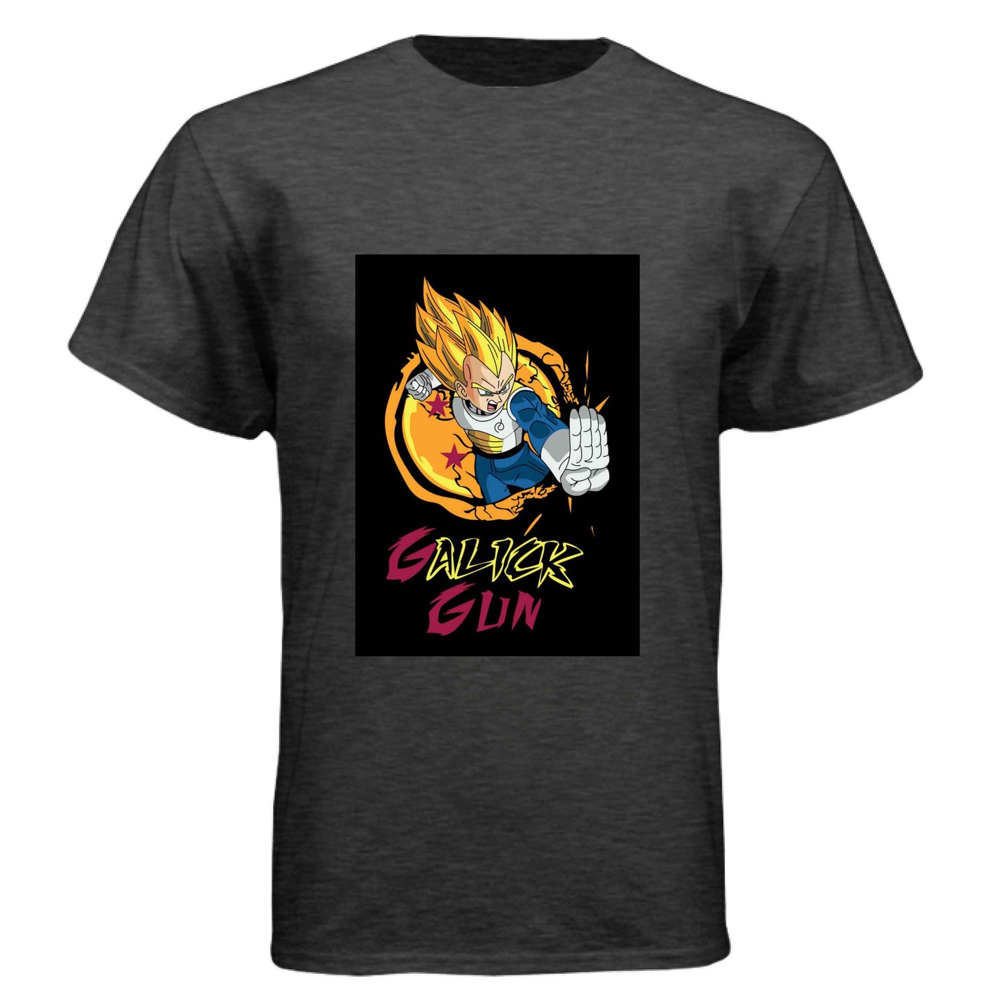 Dragon Ball Z Vegeta T-Shirt - Super Saiyan Gall-iker Gun Street Style Design | Premium Unisex Triblend Tee