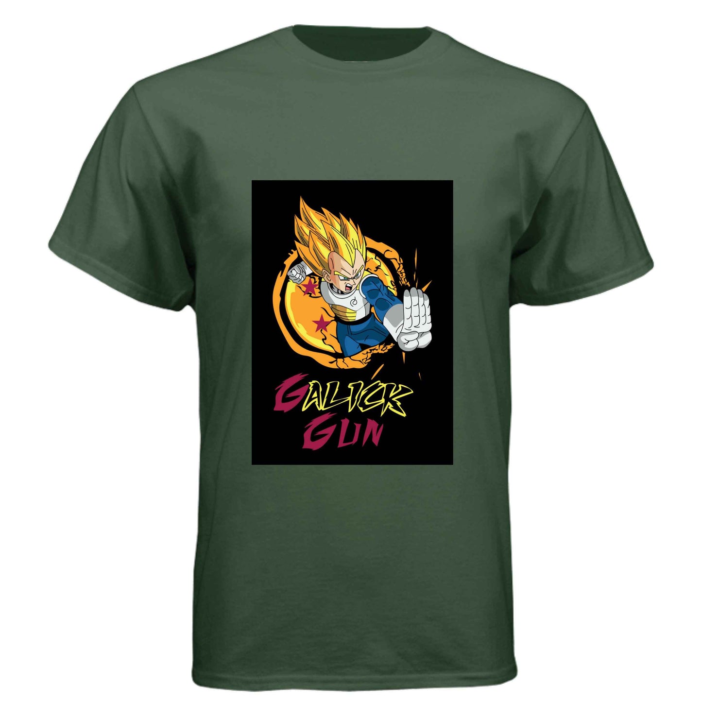 Dragon Ball Z Vegeta T-Shirt - Super Saiyan Gall-iker Gun Street Style Design | Premium Unisex Triblend Tee