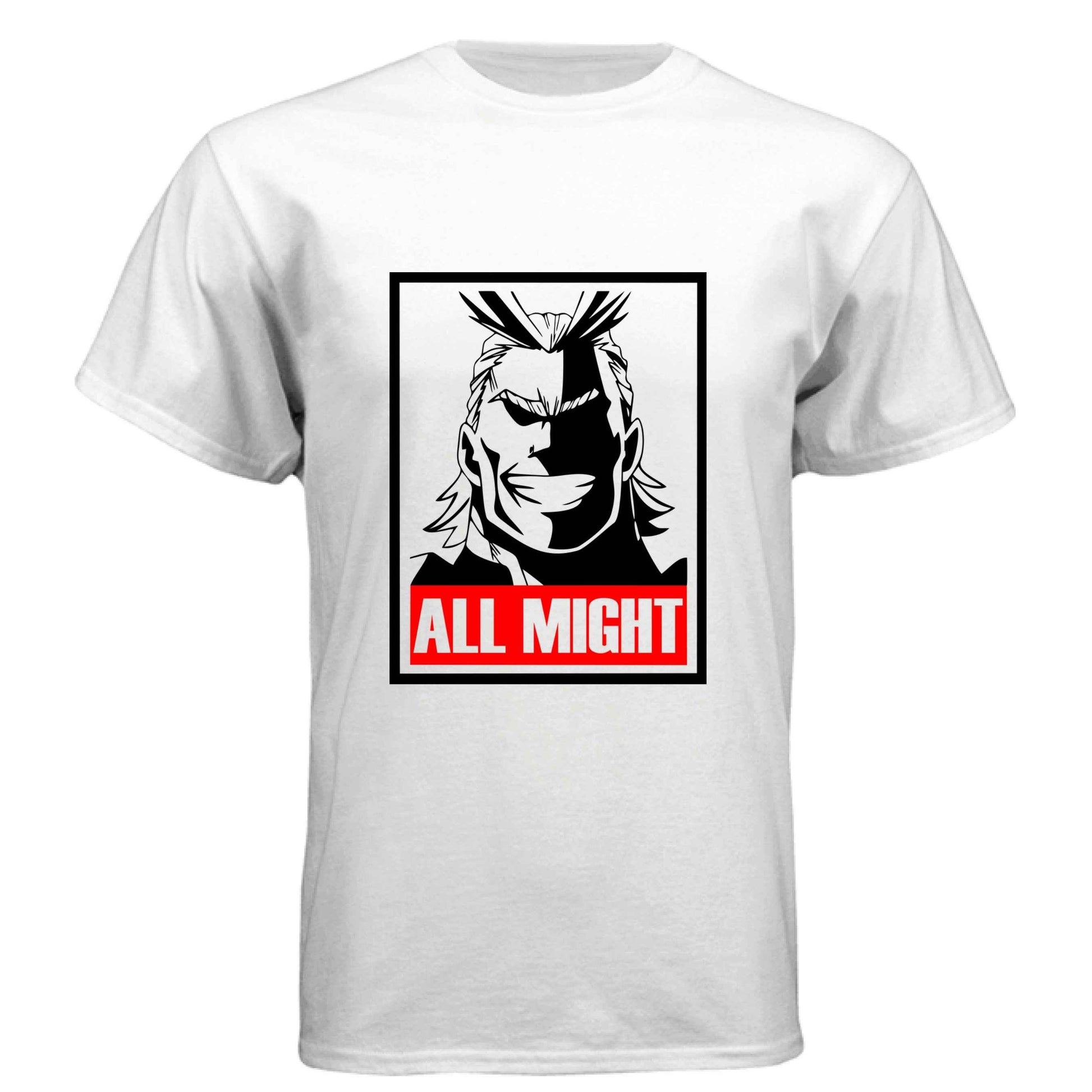 My Hero Academia All Might T-Shirt - Symbol of Peace Propaganda Poster Design | Premium Unisex Triblend Tee
