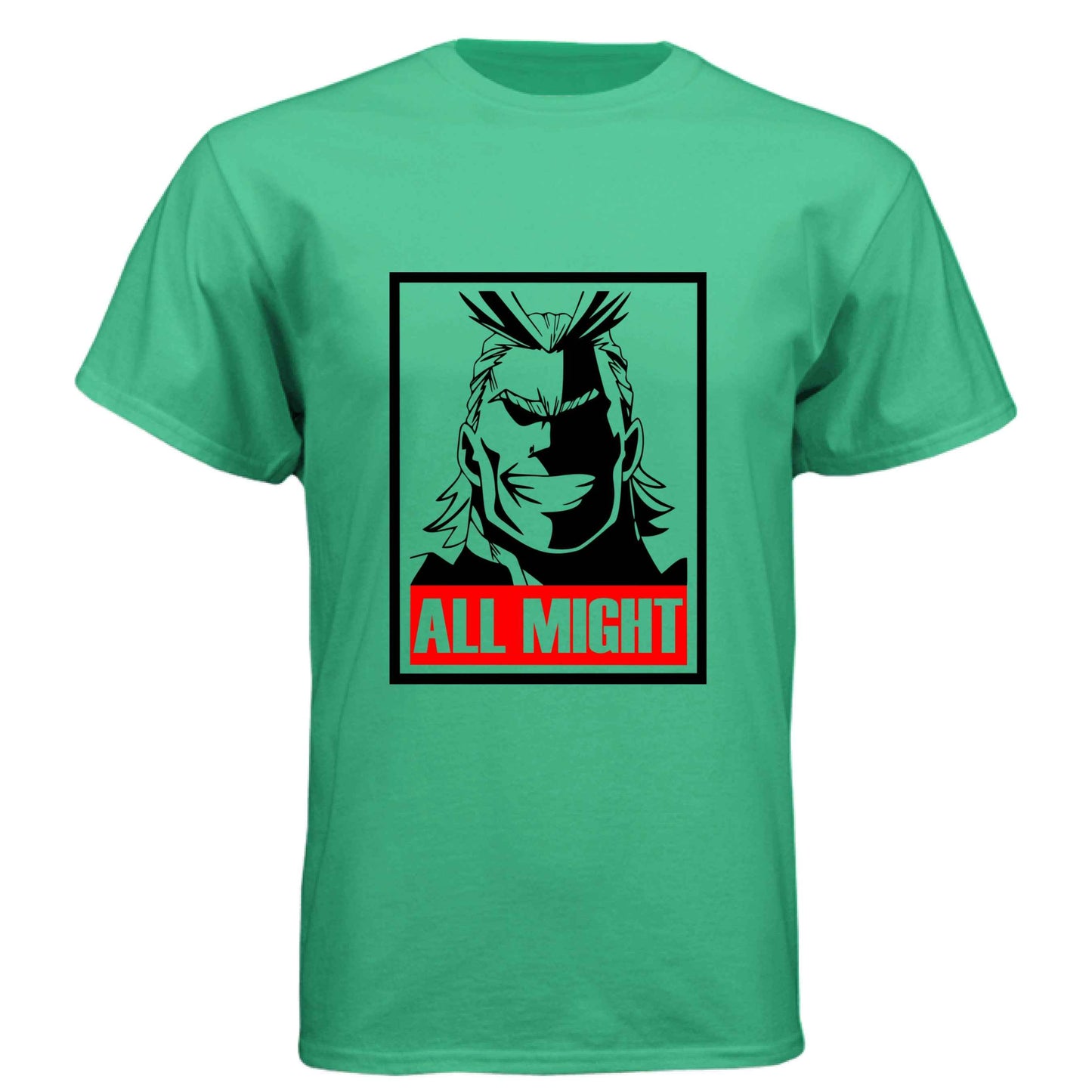My Hero Academia All Might T-Shirt - Symbol of Peace Propaganda Poster Design | Premium Unisex Triblend Tee