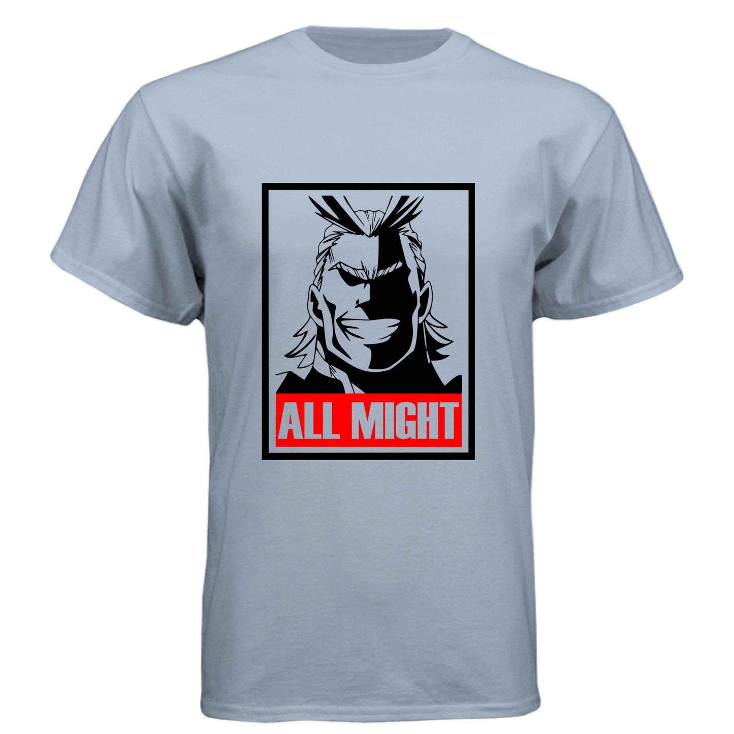 My Hero Academia All Might T-Shirt - Symbol of Peace Propaganda Poster Design | Premium Unisex Triblend Tee