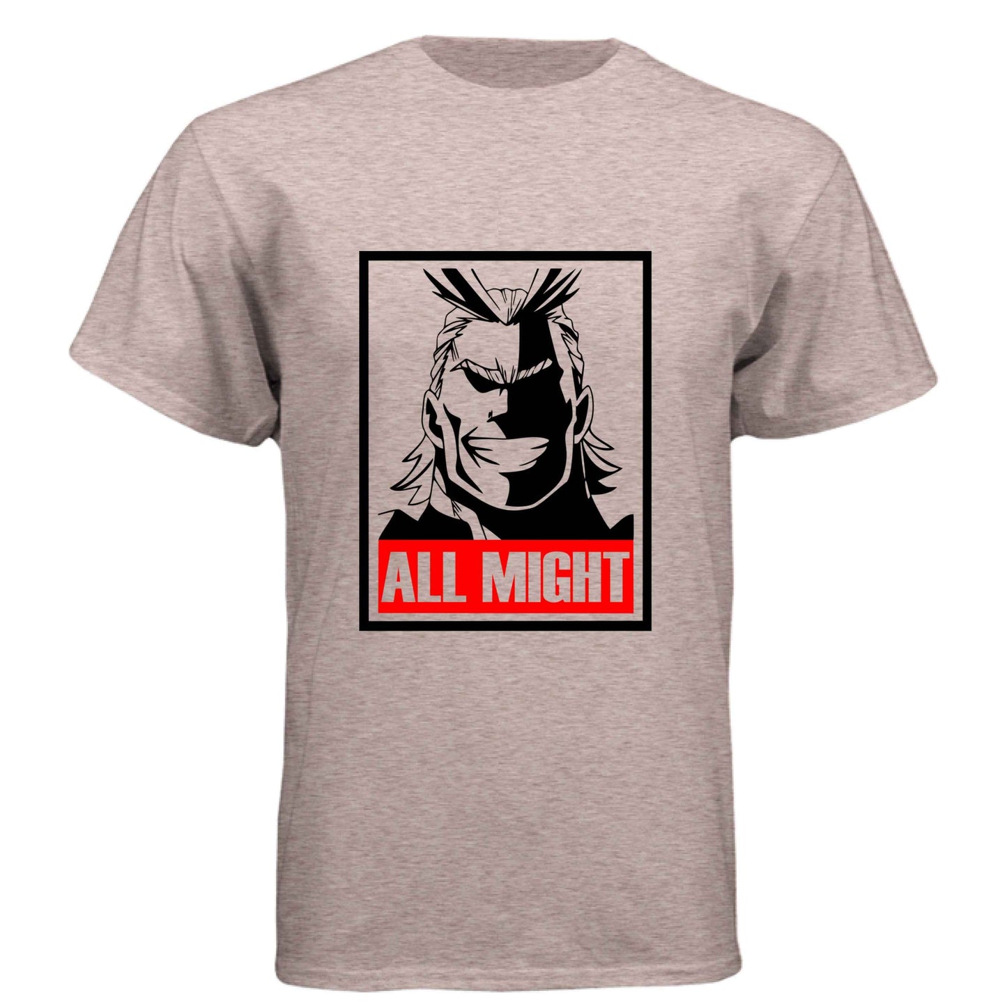 My Hero Academia All Might T-Shirt - Symbol of Peace Propaganda Poster Design | Premium Unisex Triblend Tee