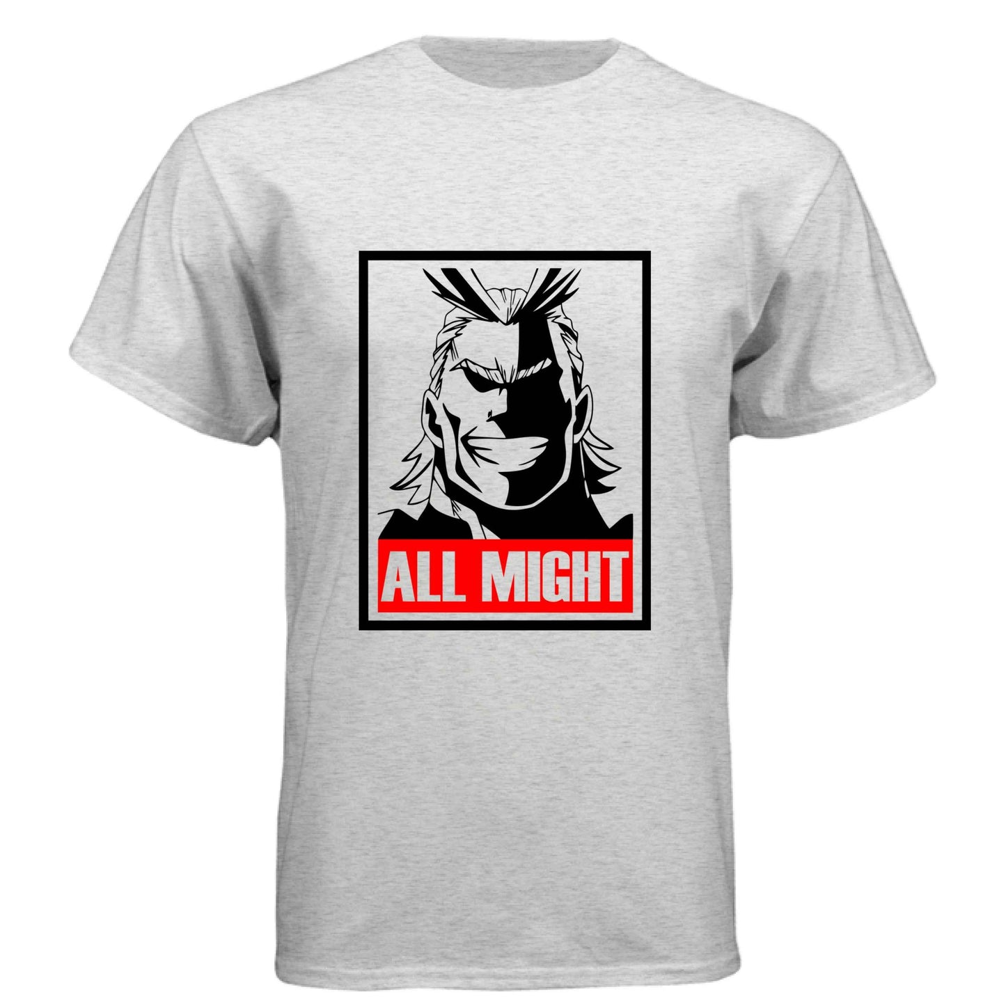 My Hero Academia All Might T-Shirt - Symbol of Peace Propaganda Poster Design | Premium Unisex Triblend Tee