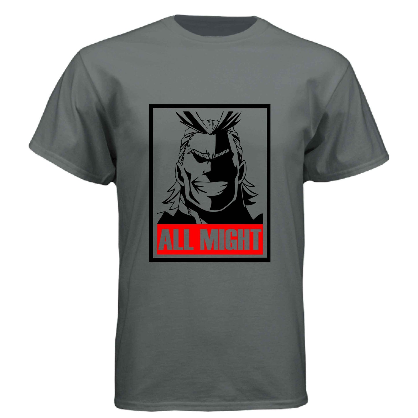 My Hero Academia All Might T-Shirt - Symbol of Peace Propaganda Poster Design | Premium Unisex Triblend Tee