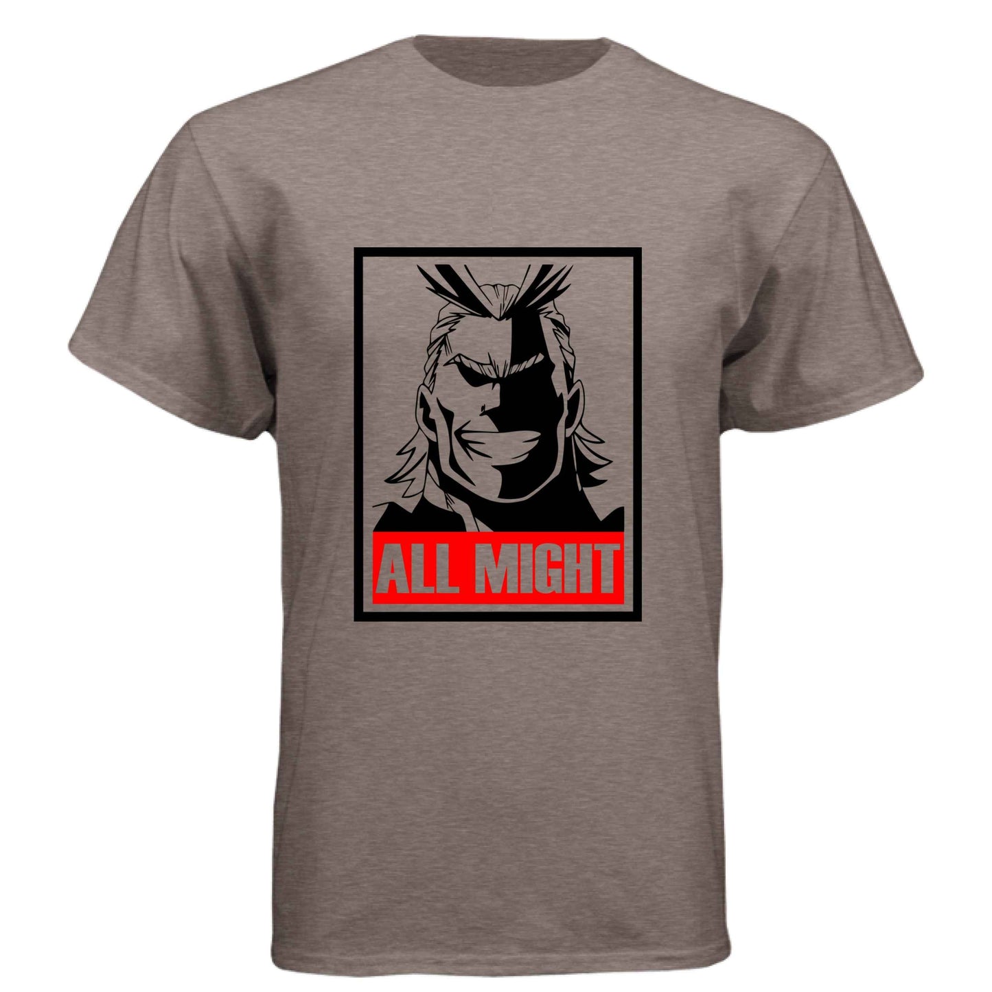 My Hero Academia All Might T-Shirt - Symbol of Peace Propaganda Poster Design | Premium Unisex Triblend Tee