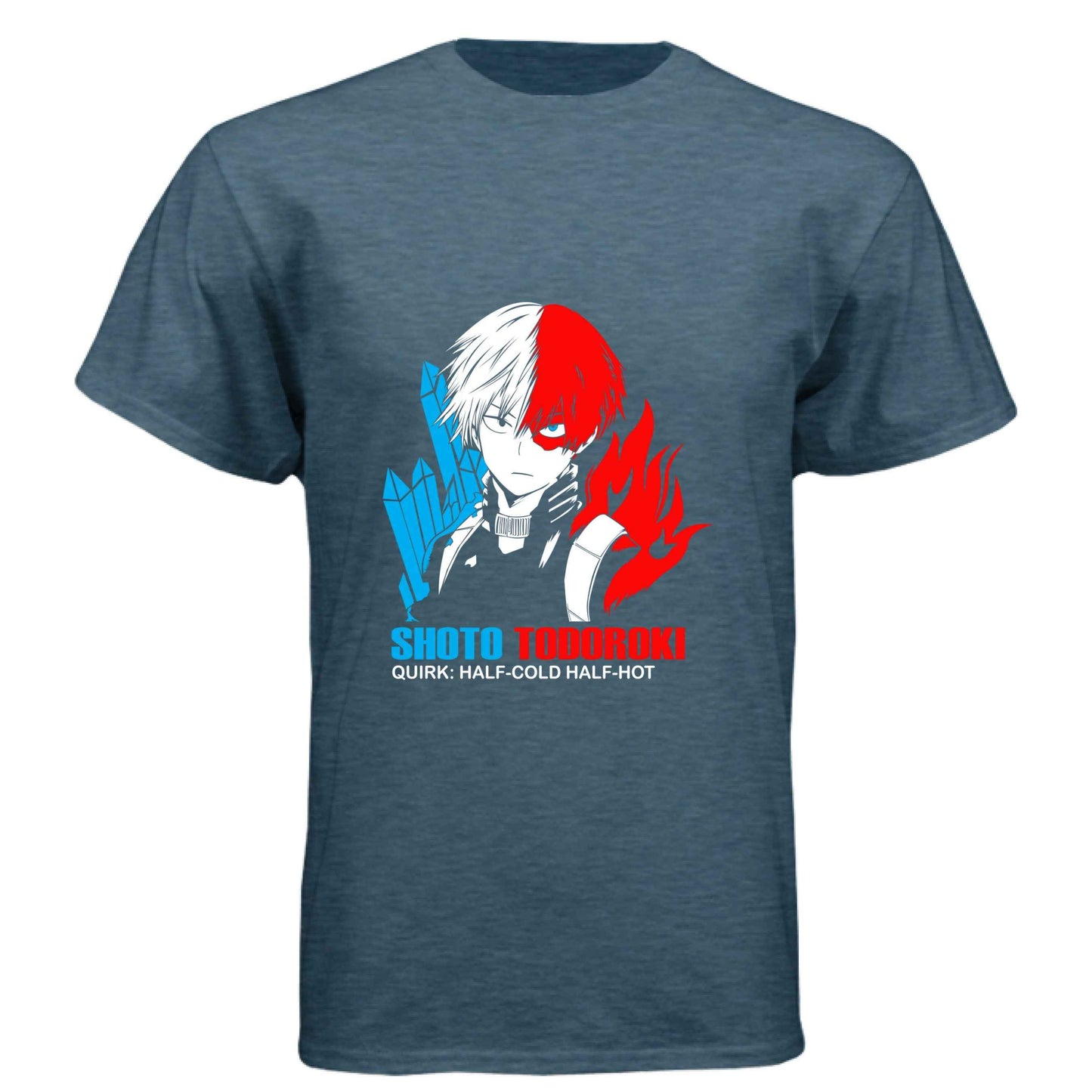 My Hero Academia Shoto Todoroki T-Shirt - Half-Cold Half-Hot Quirk Design | Premium Unisex Triblend Tee