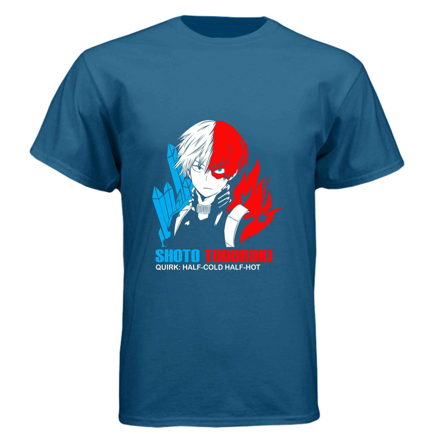 My Hero Academia Shoto Todoroki T-Shirt - Half-Cold Half-Hot Quirk Design | Premium Unisex Triblend Tee