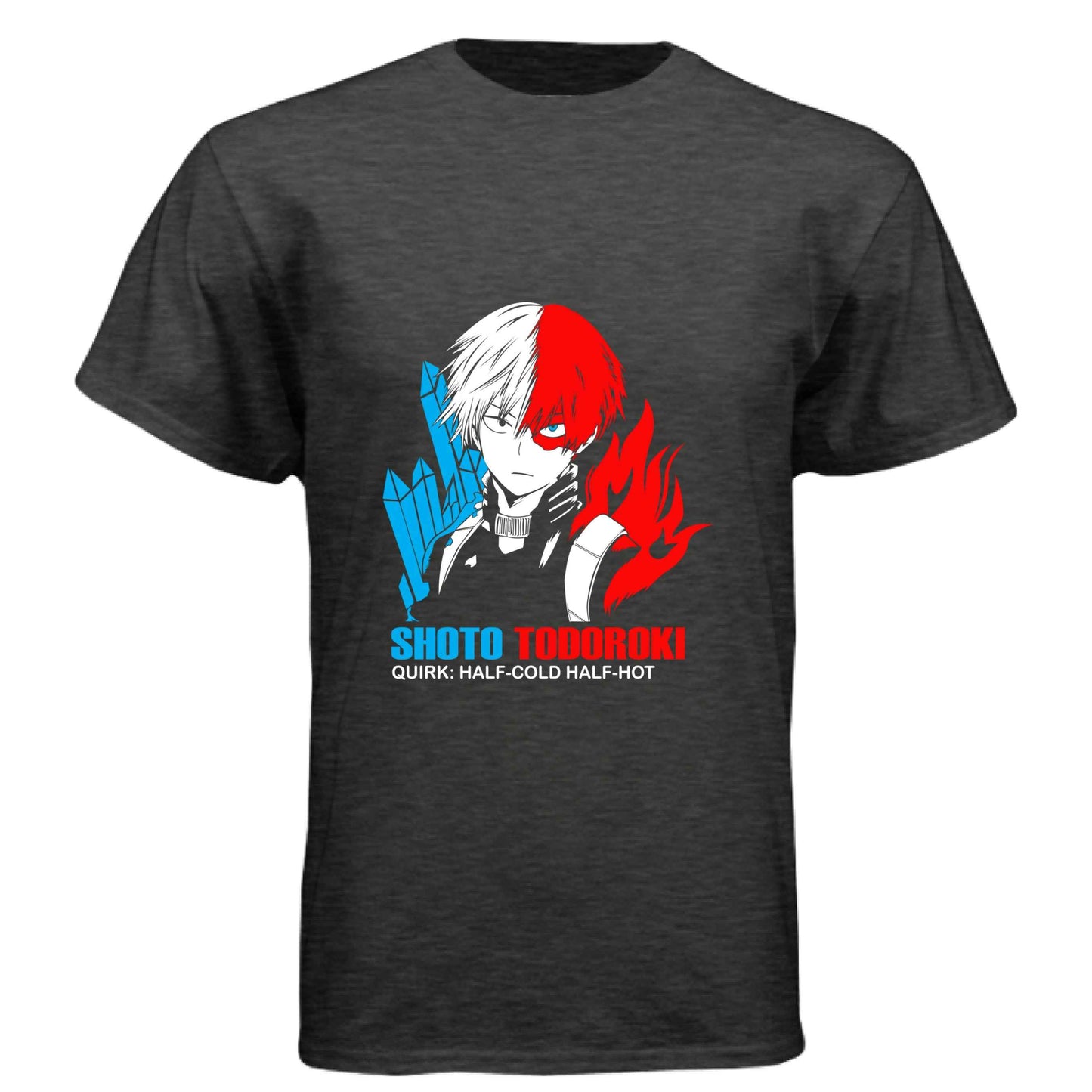 My Hero Academia Shoto Todoroki T-Shirt - Half-Cold Half-Hot Quirk Design | Premium Unisex Triblend Tee