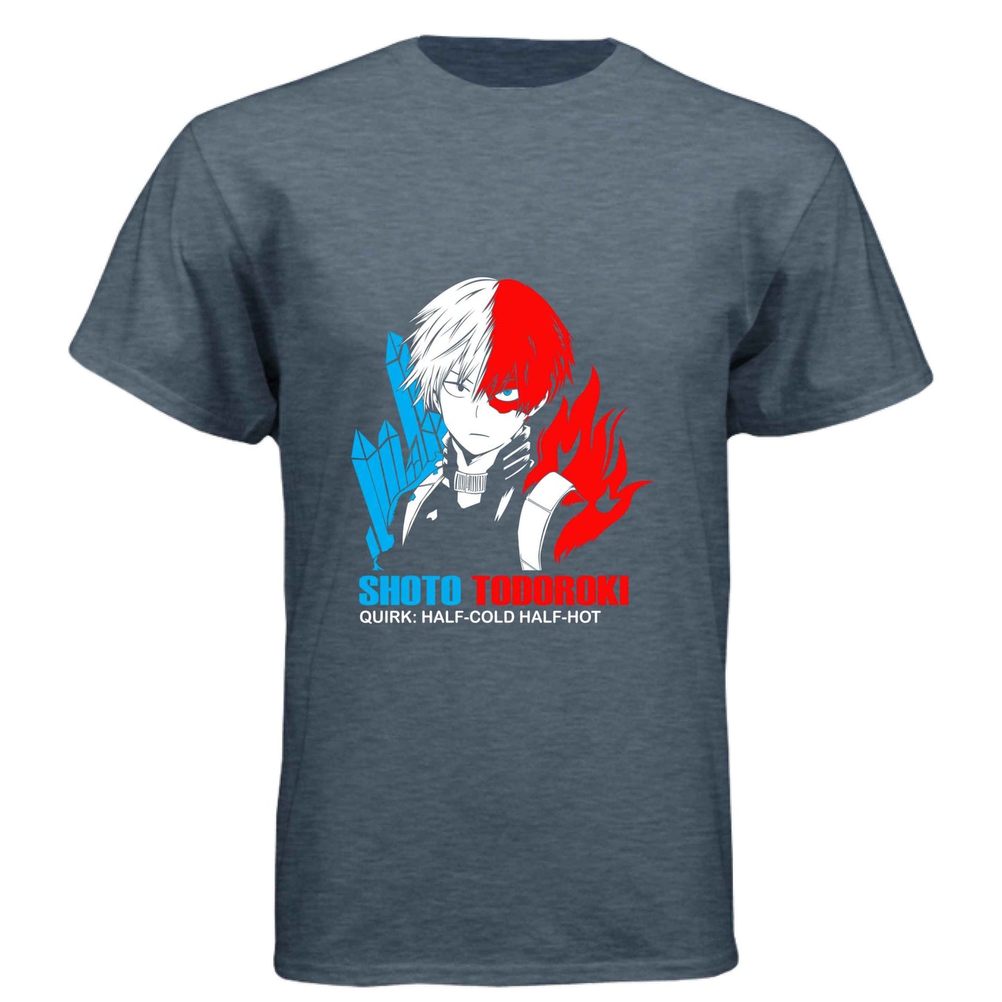 My Hero Academia Shoto Todoroki T-Shirt - Half-Cold Half-Hot Quirk Design | Premium Unisex Triblend Tee