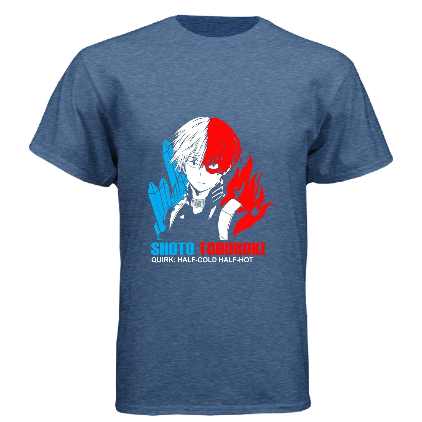 My Hero Academia Shoto Todoroki T-Shirt - Half-Cold Half-Hot Quirk Design | Premium Unisex Triblend Tee