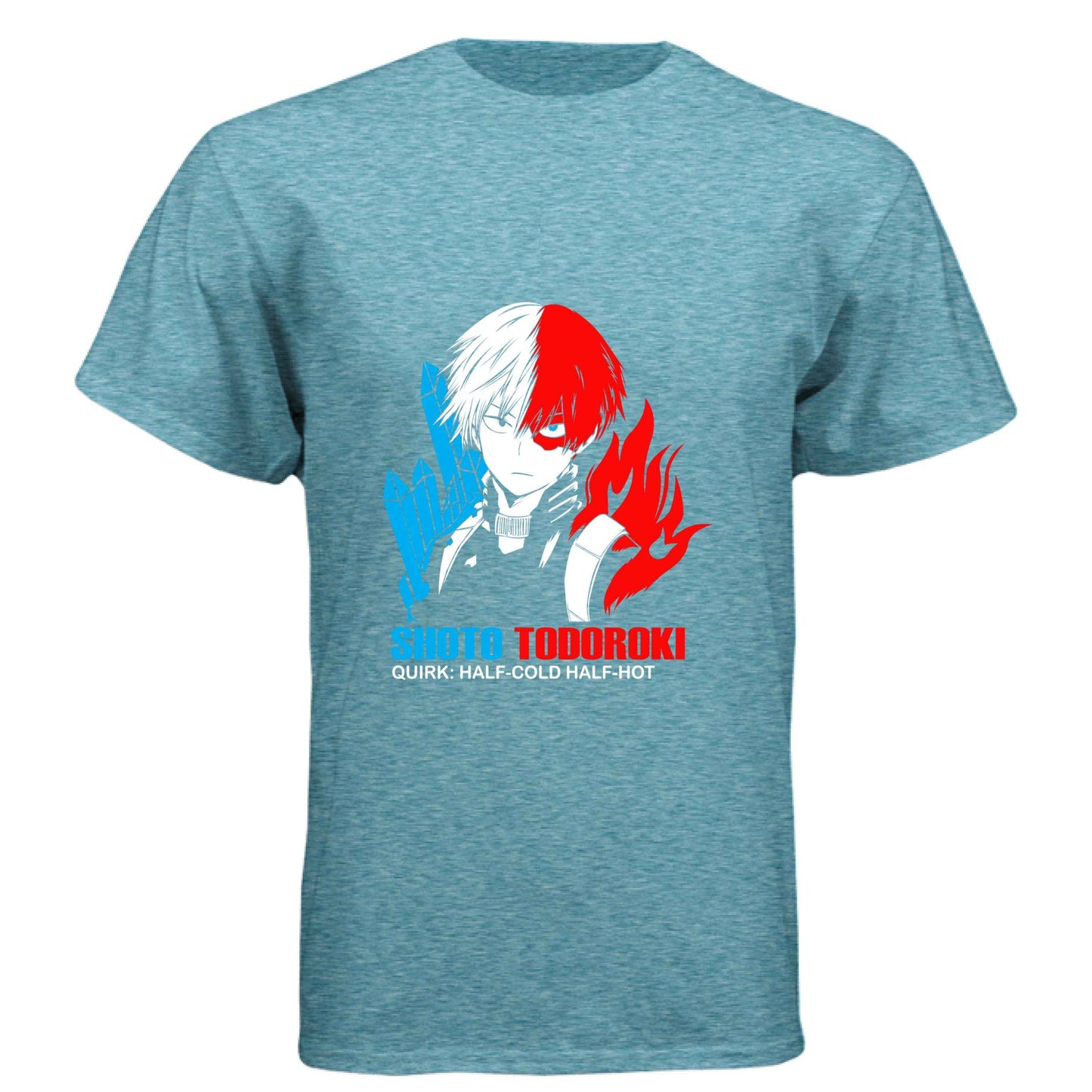 My Hero Academia Shoto Todoroki T-Shirt - Half-Cold Half-Hot Quirk Design | Premium Unisex Triblend Tee